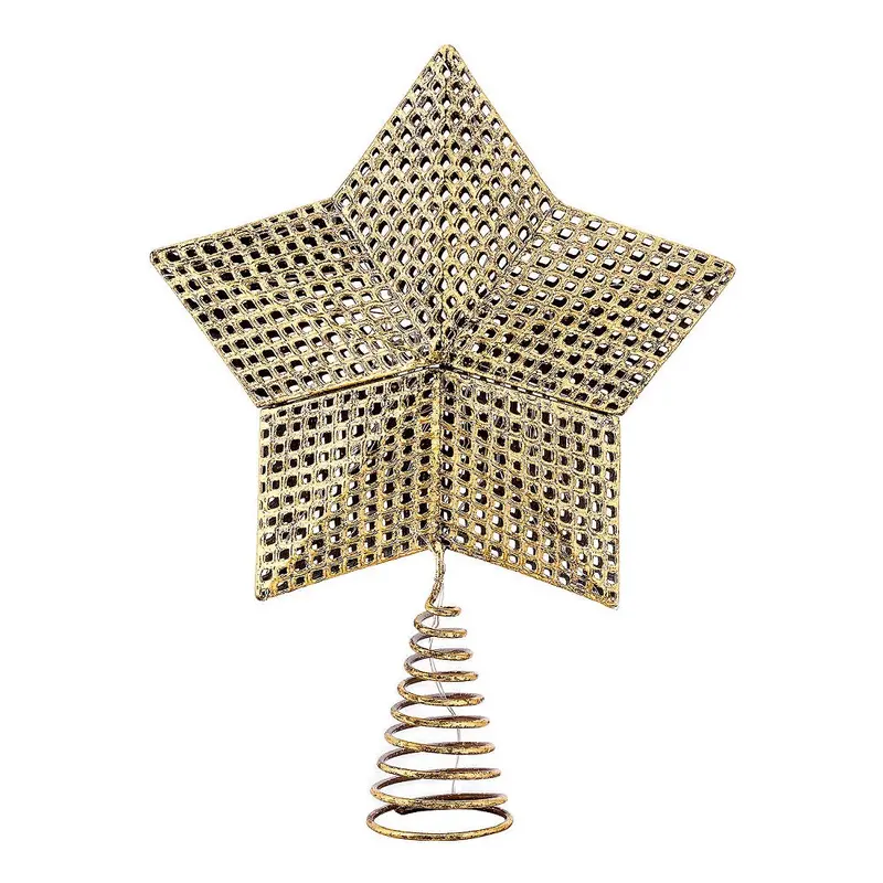 16-Inch Gold Led Tree Topper – 5-Point Star, Pre-Lit Decorative Accent 1