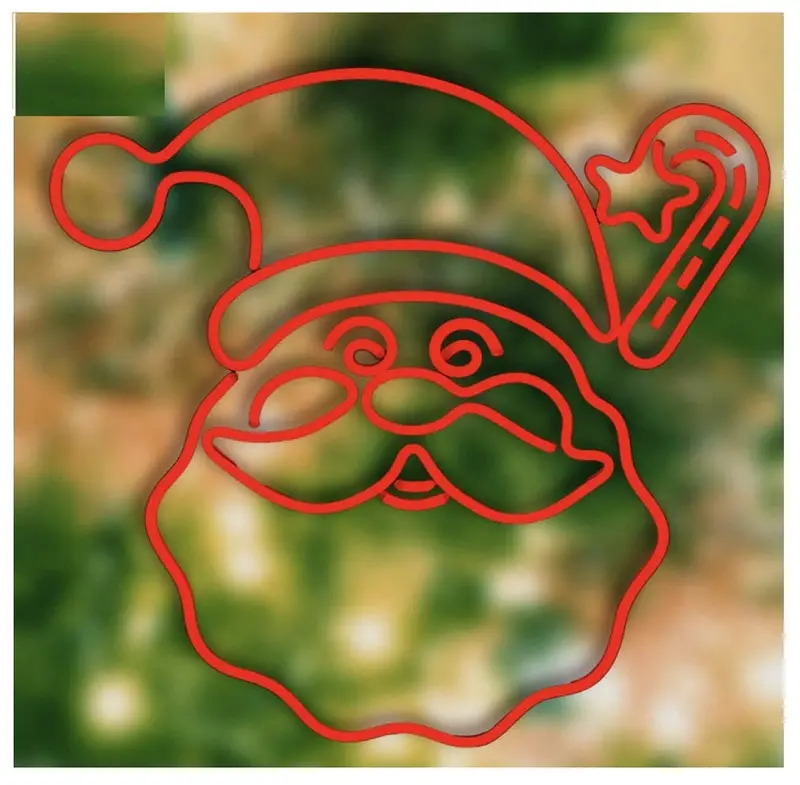 24-Inch Led Santa Figurine Holding Candy Cane Sign – Festive Red Design 1