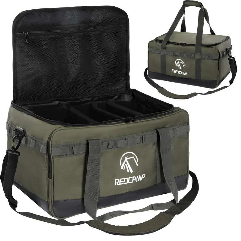 35-Liter Modular Camping Tote – Adjustable Compartment Organizer 1