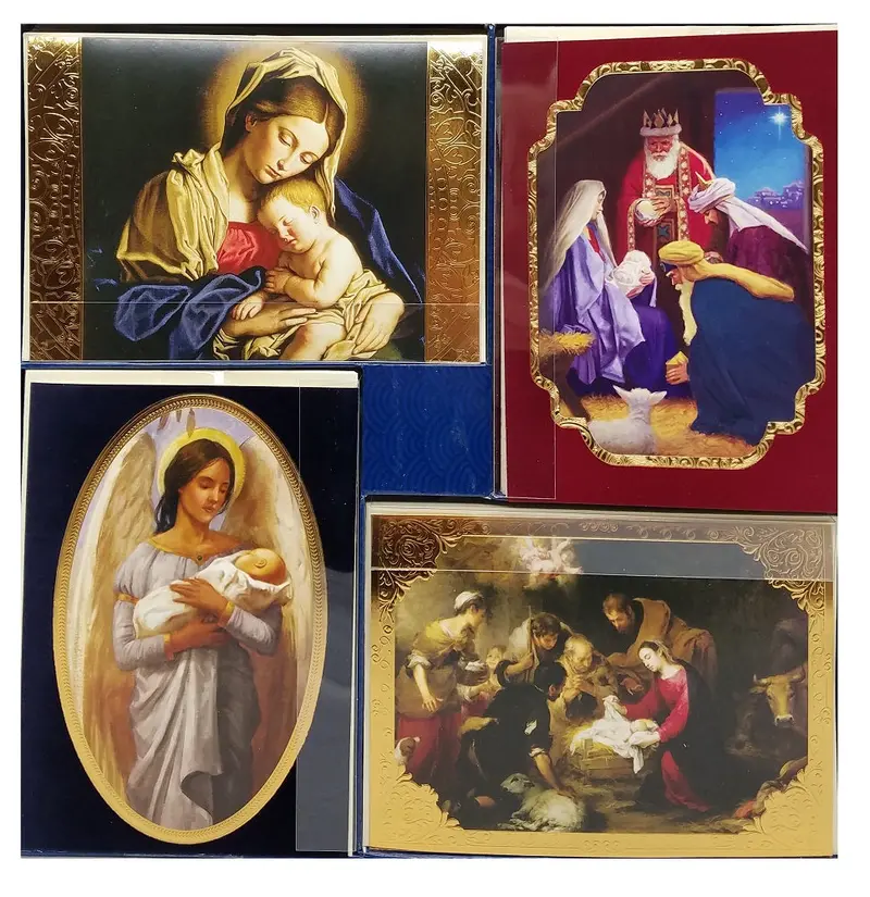 40-Piece Set Of Faith-Themed Christmas Greeting Cards With Matching Envelopes 1