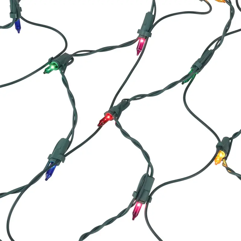 6-Foot By 4-Foot Ge Constanton Incandescent Net Lights – 300-Count Multi-Color Display 1