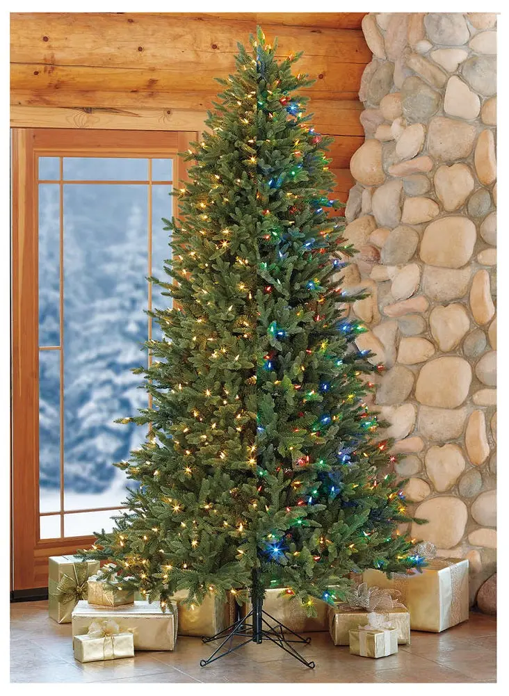 7.5-Foot Pre-Lit Surebright Led Christmas Tree – Warm White & Multicolor Modes 1