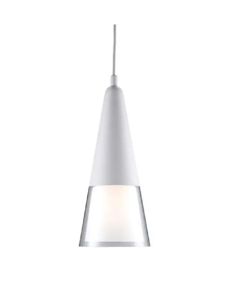 Adesso Beacon Pendant Light Fixture – Modern White Design, Model 3277-02 1