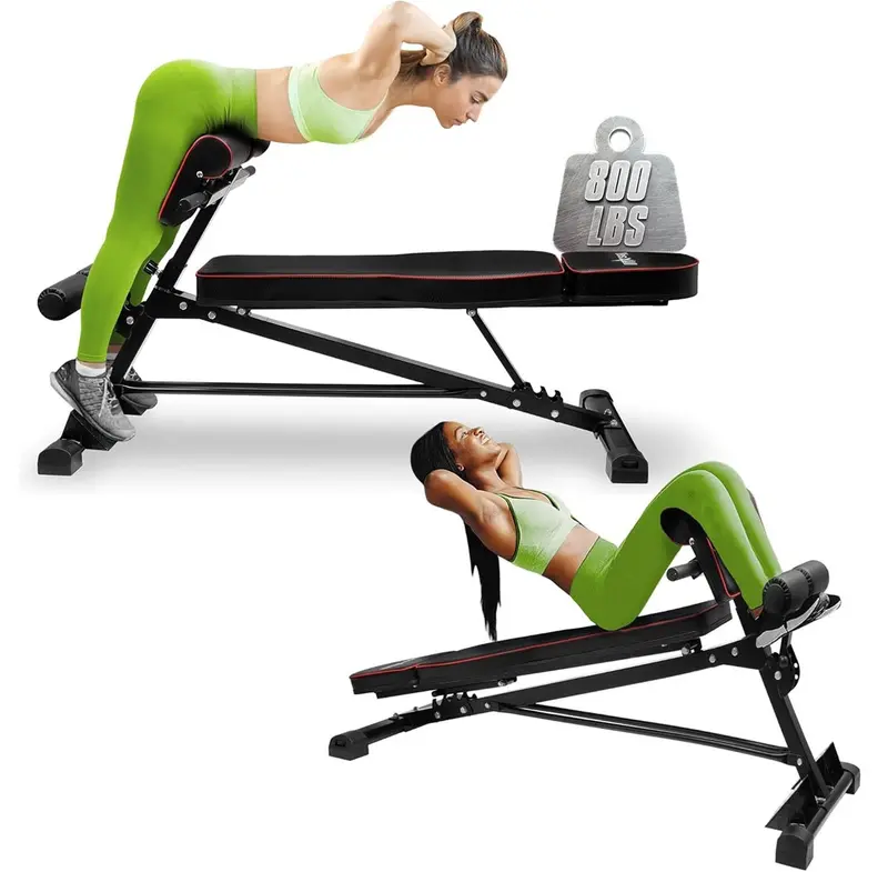 Adjustable Roman Chair Workout Bench – Multi-Function Back Extension Station 1