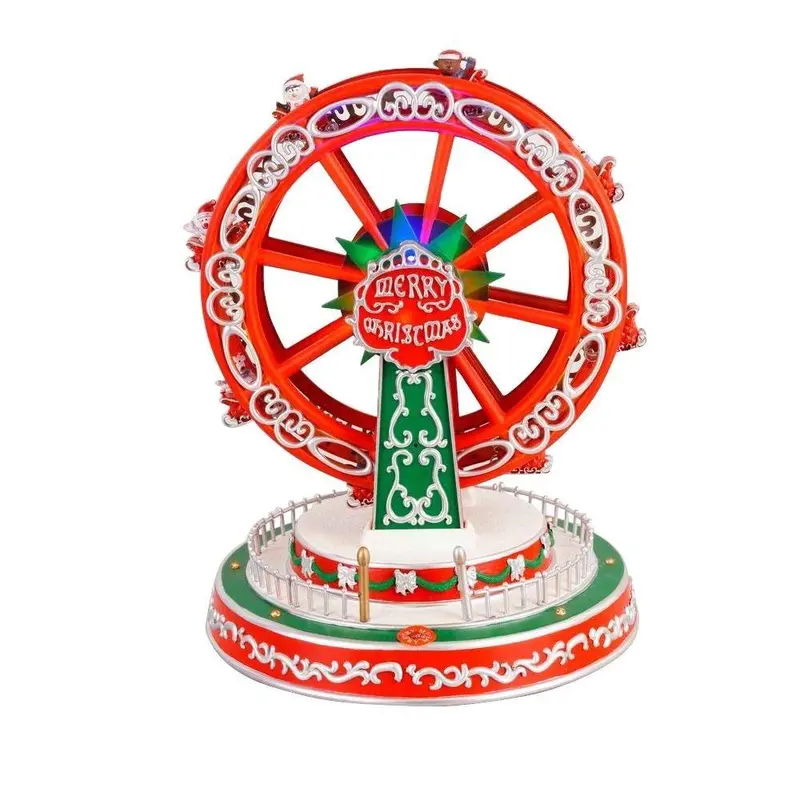 Animated Musical Ferris Wheel Decor – 12.5", Plays 8 Holiday Songs, Led Lit 1
