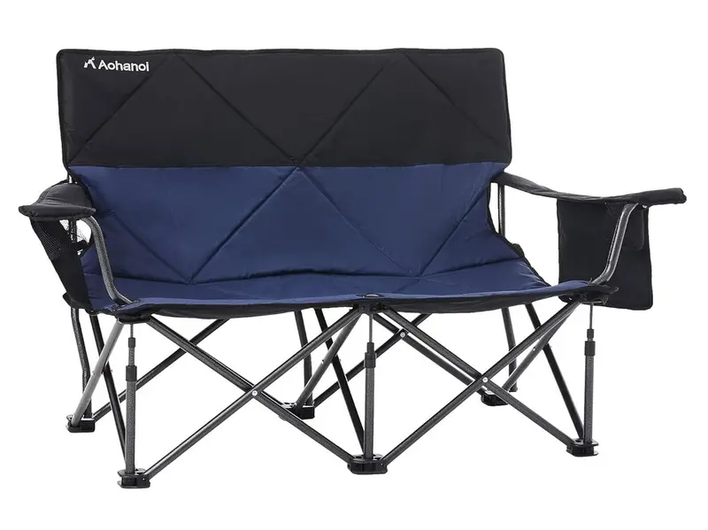 Aohanoi Oversized Navy Blue Camping Loveseat Chair 1