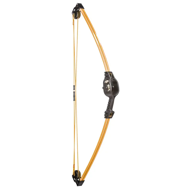 Bear Archery Spark Youth Compound Bow Set – Includes 4 Arrows, Flo Orange Finish 1