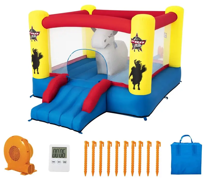Bestway Brave The Bull Inflatable Bouncer – 11' X 8.5' X 6.1' Jumping Enclosure For Kids 1