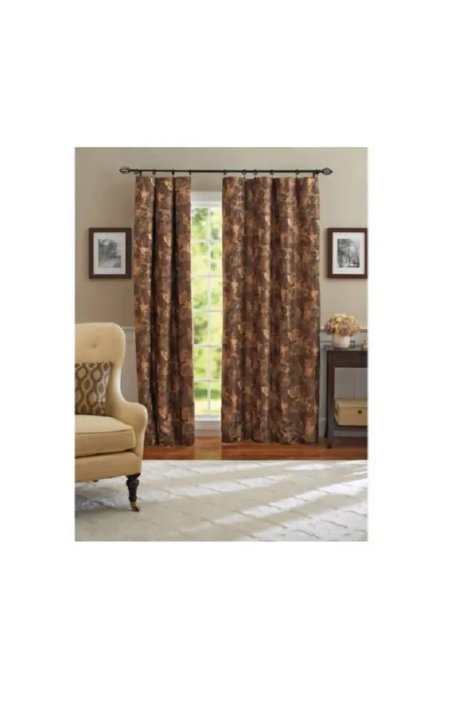 Better Homes & Gardens 84-Inch Spice Leaf Scroll Thermal Window Panel 1