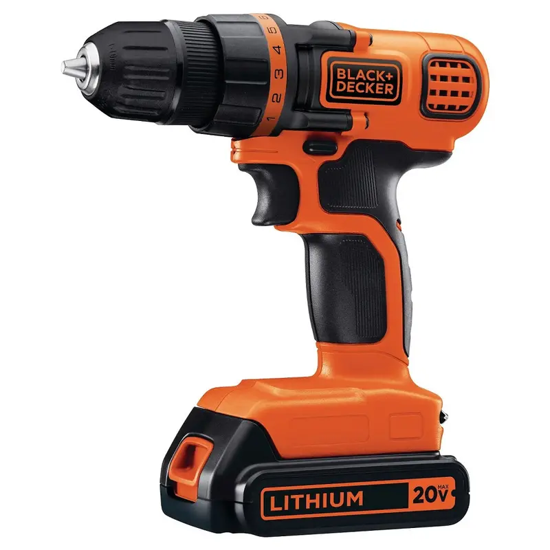 Black+Decker 20V Max Cordless Drill-Driver – Lightweight Lithium-Ion Model Ldx120C 1