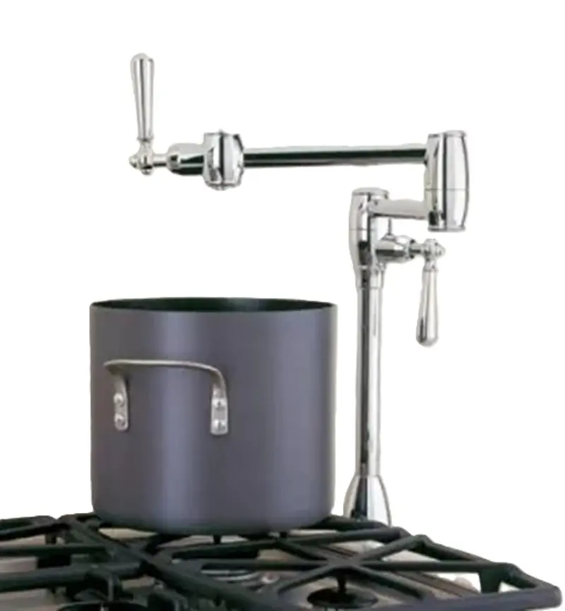 Blanco 157-064-St Deck-Mount Pot Filler Faucet In Satin Nickel 1