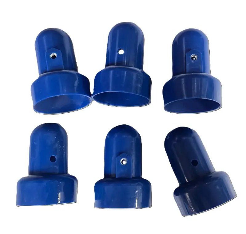 Blue Pole Caps For Skywalker Trampoline Safety Enclosures (6-Pack) 1