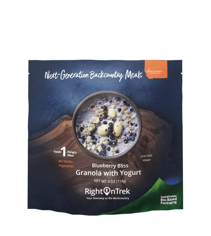 Blueberry Granola With Yogurt – Single-Serving Backpacking Meal 1