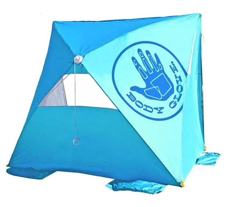 Body Glove Pop-Up Beach Shelter – 70" X 61", Poolside Azure 1