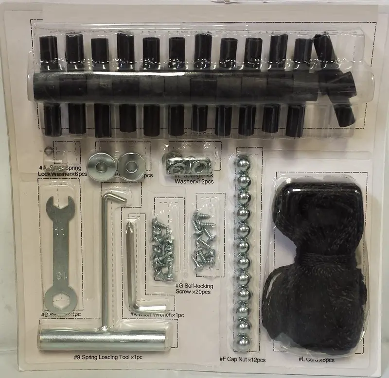 Bouncepro Enclosure Hardware Kit For 14-Foot Flex Trampolines – Includes Wrench, Bolts & Screws 1