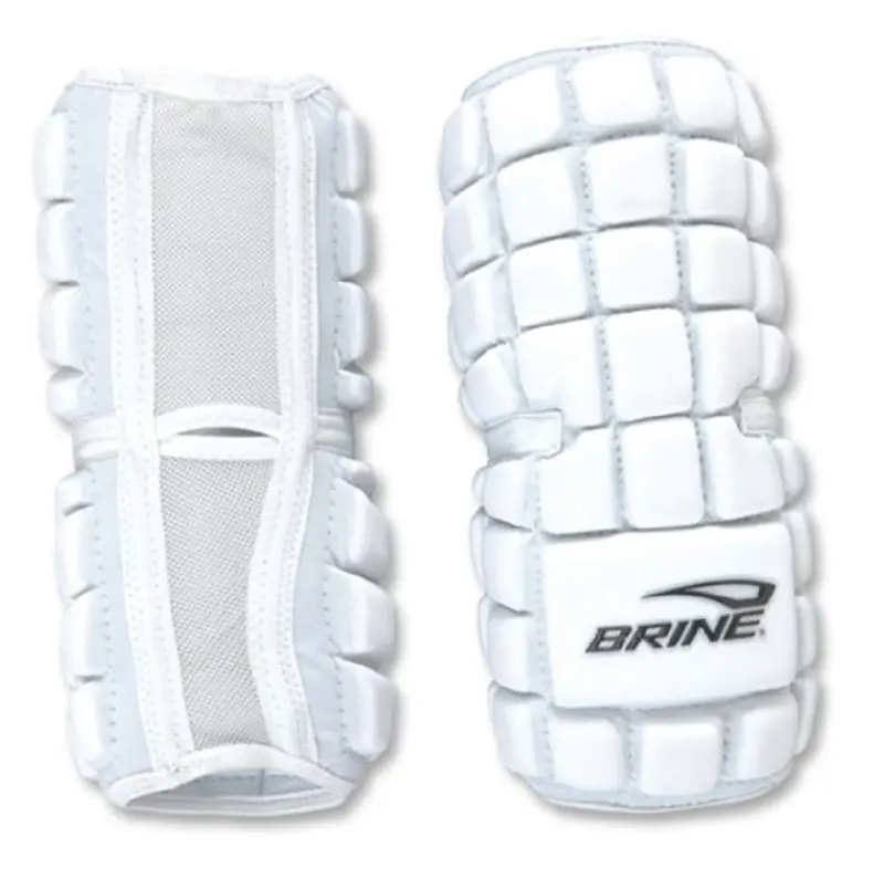 Brine Lopro Large White Arm Pad For Lacrosse Or Field Hockey 1