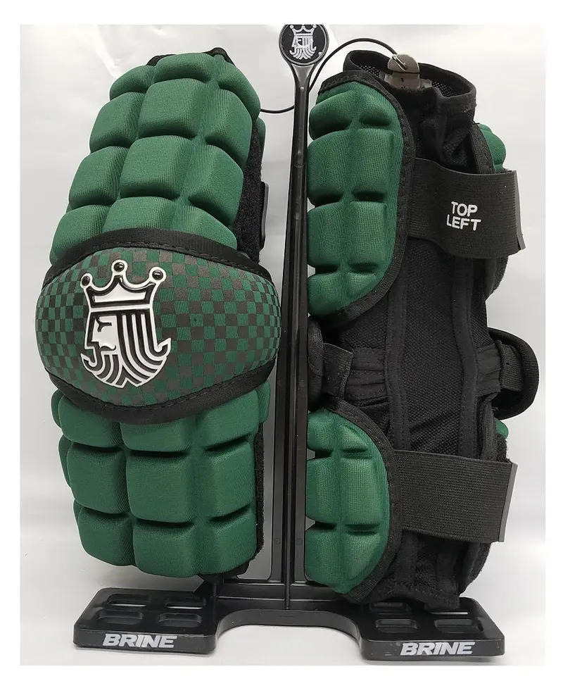 Brine Lopro Superlight Lacrosse Arm Guards – Forest Green, Medium 1
