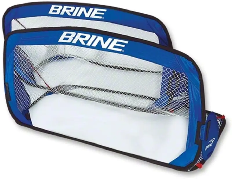 Brine Mini Pop-Up Goal Set – Two Portable Goals + Carry Bag (Royal) 1