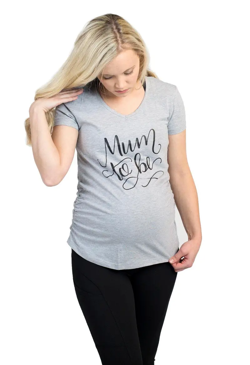 Casual Maternity Tee For Expecting Moms 1