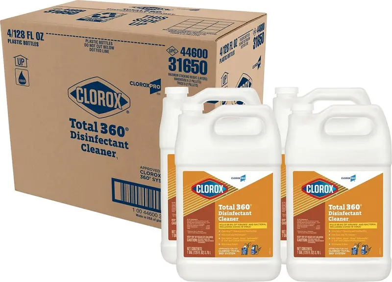 Cloroxpro Total 360 Disinfectant Cleaner – 128 Oz Bottle (4-Pack) 1