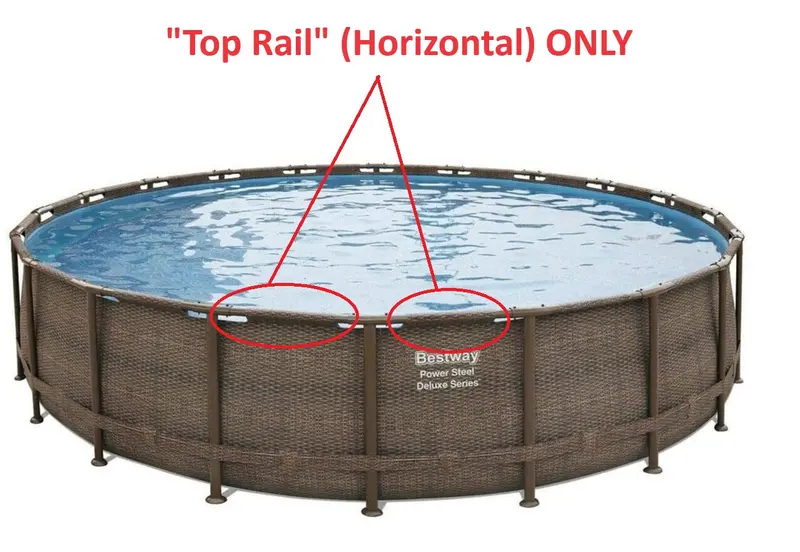 Coleman 24 Ft X 52 In Power Steel Pool Top Rail Replacement 1