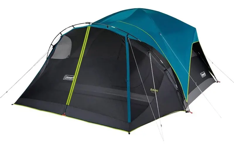 Coleman Carlsbad 8-Person Tent With Screen Room – 12' X 15' X 6', Blue 1
