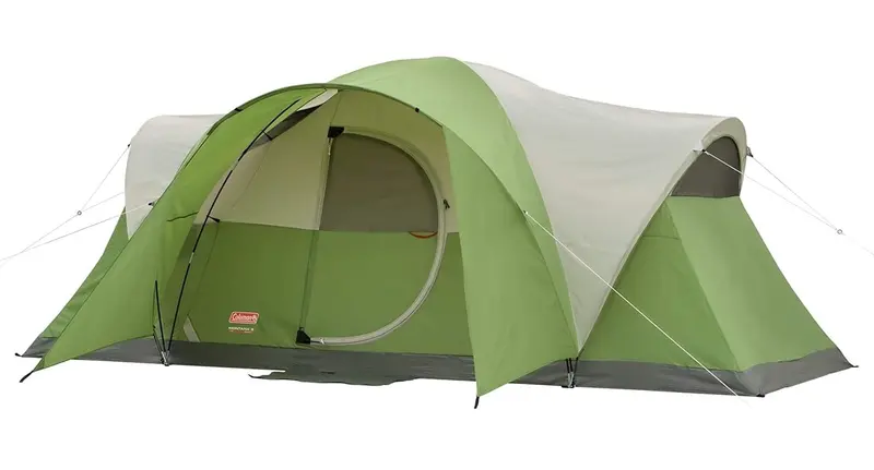 Coleman Montana 8-Person Dome Tent – One-Room Green Family Camping Shelter 1