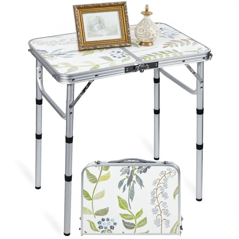 Compact 2-Foot Portable Camp Table – Three Height Settings 1