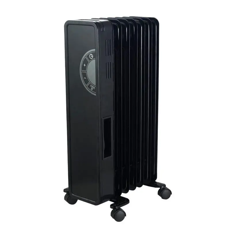 Cuori Digital Oil-Filled Radiator Heater – 1500W Portable Glass-Faced Unit 1