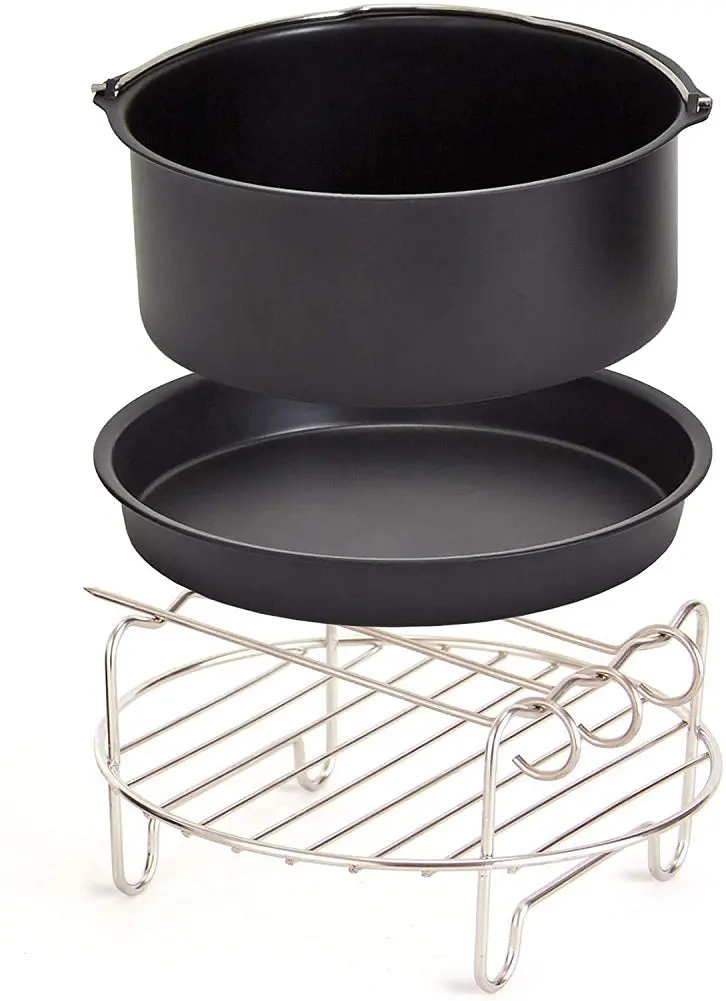 Dash Air Fryer Accessory Kit – 6-Piece Set For 2.4-Quart Baskets 1