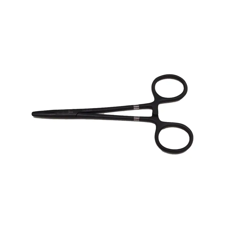 Dr. Slick 6-Inch Black Straight Clamp – Precision Fly-Tying Tool 1