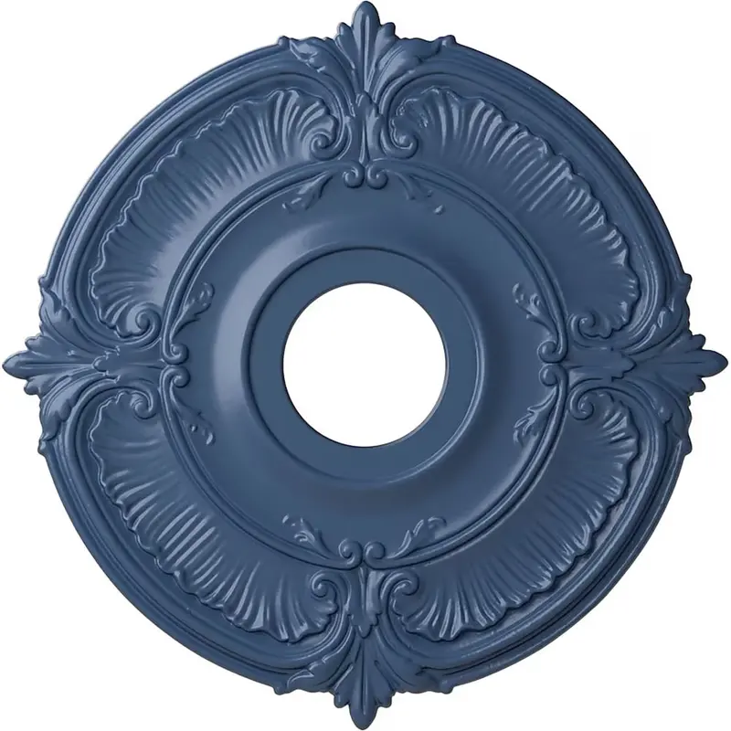 Ekena Millwork Endurathane Attica Ceiling Medallion – Hand-Painted Americana Finish 1