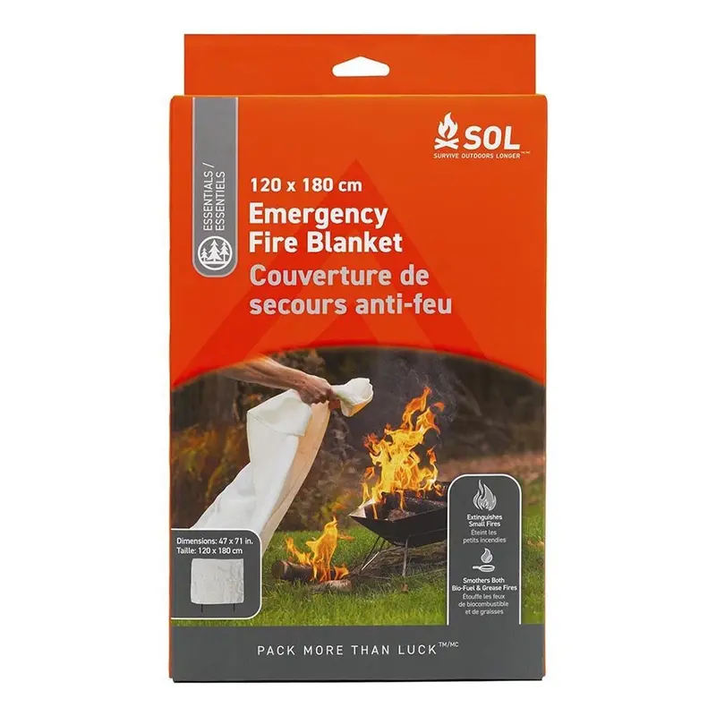 Emergency Fire Blanket – Flame-Resistant Safety Blanket For Home & Camp 1