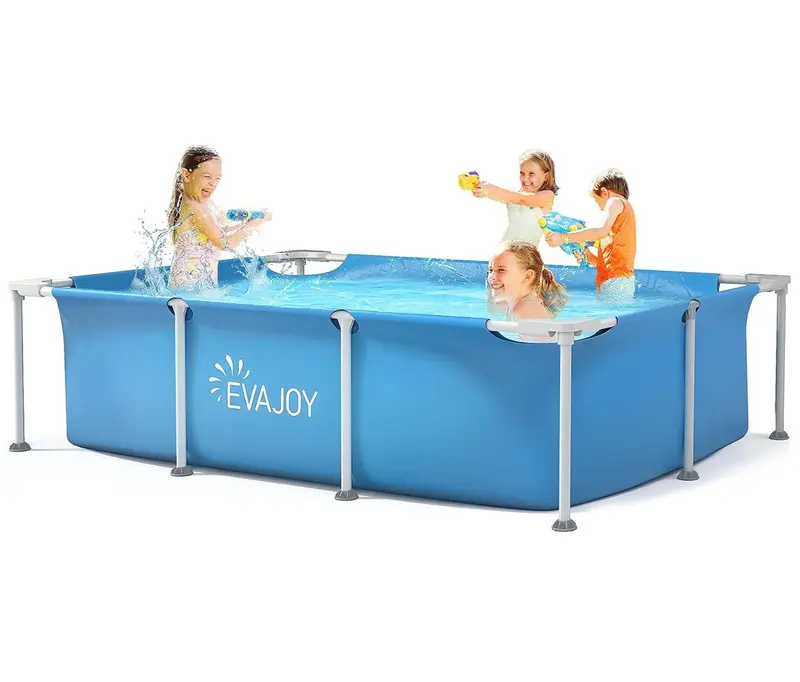 Evajoy Rectangular Metal-Frame Swimming Pool Kit – 85 X 23 X 59 Inches 1