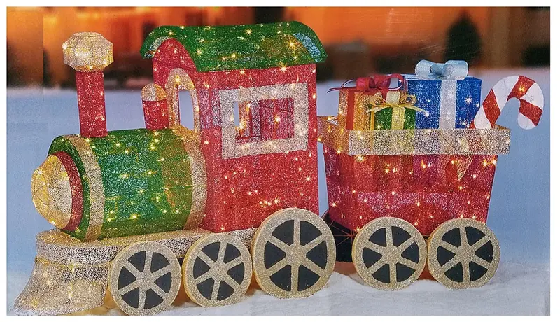 Fabric Mesh Led Train Decoration – 68" Long X 35" High 1
