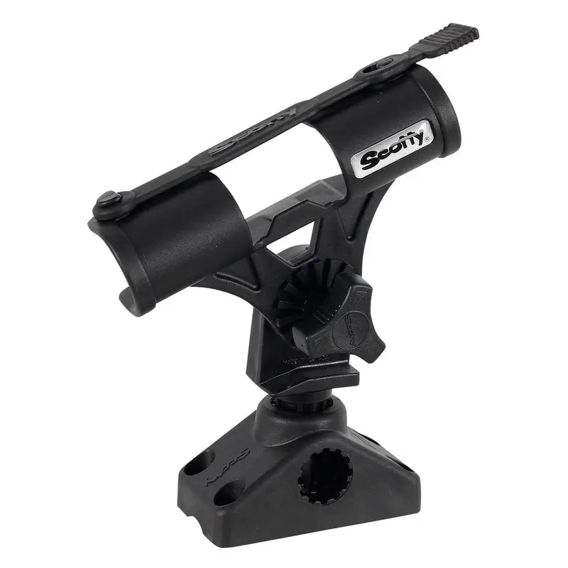 Fly Rod Holder With Deck-Mount Base 1