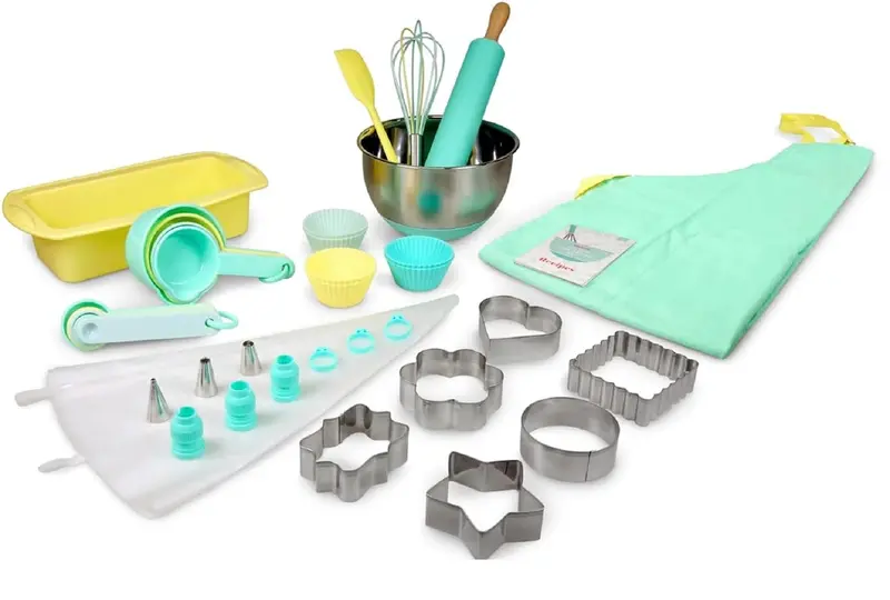 For Real Baking! 44-Piece Kids’ Cookie & Cupcake Baking Kit 1