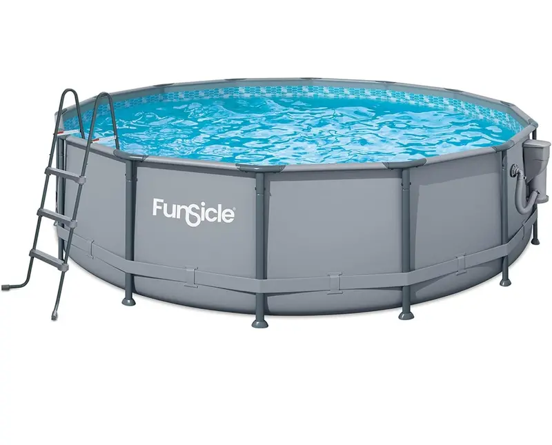 Funsicle Oasis 14-Foot By 42-Inch Framed Above-Ground Swimming Pool Set – Gray 1