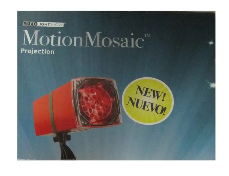Gemmy Lightshow Motion Mosaic Projection – Joy Edition (Red Theme) 1