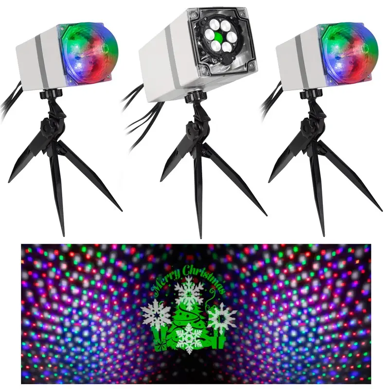 Gemmy Orchestra Of Lights – Color-Shifting Led Projection Set With Speaker 1