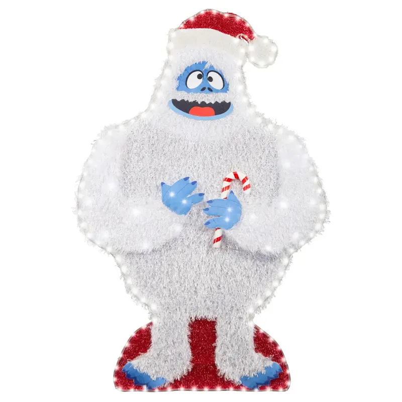 Gemmy Rudolph Lighted Yard Decor – 3.3-Foot Freestanding Bumble Flat-Tastics 1