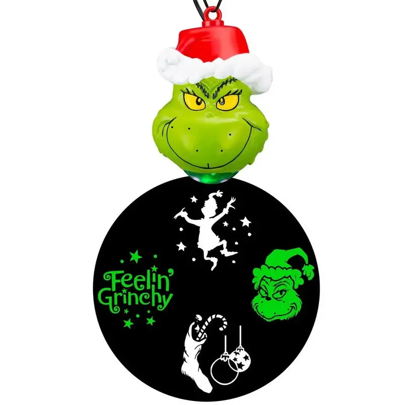 Gemmy The Grinch Whirl-A-Motion Hanging Projection Ornament – Led Animated Display 1