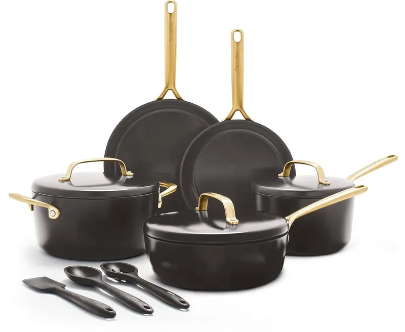 Greenpan Venice Pro 11-Piece Stainless Ceramic Cookware Set – Cocoa 1