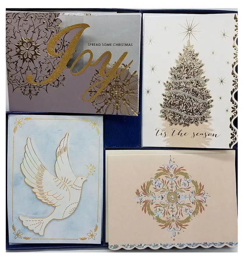 Hallmark Elegant Joy Holiday Card Pack – 40 Count With Envelopes 1