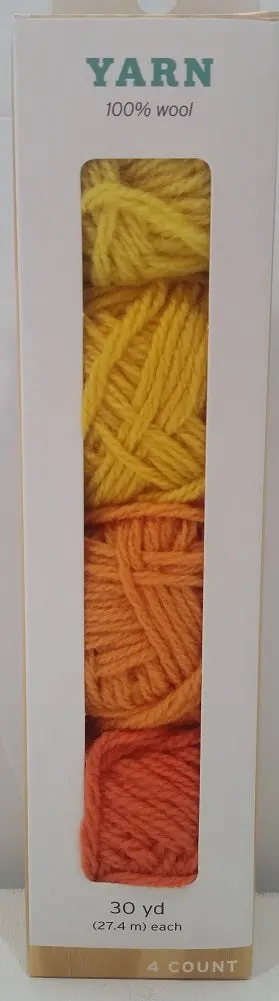 Handcrafted Modern Wool Yarn Bundle – 4-Ply Yellow-Dyed Skeins 1