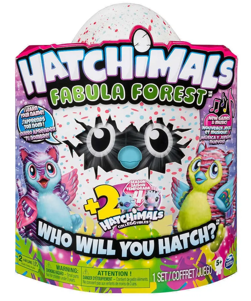 Hatchimals Fabula Forest Interactive Toy – Includes 2 Bonus Colleggtibles (Pink/Blue) 1