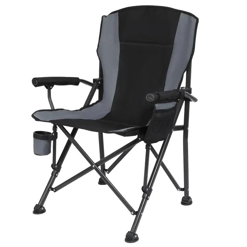 Heavy-Duty Padded Outdoor Camp Chair – Reinforced Frame With Rigid Armrests For All-Day Comfort 1