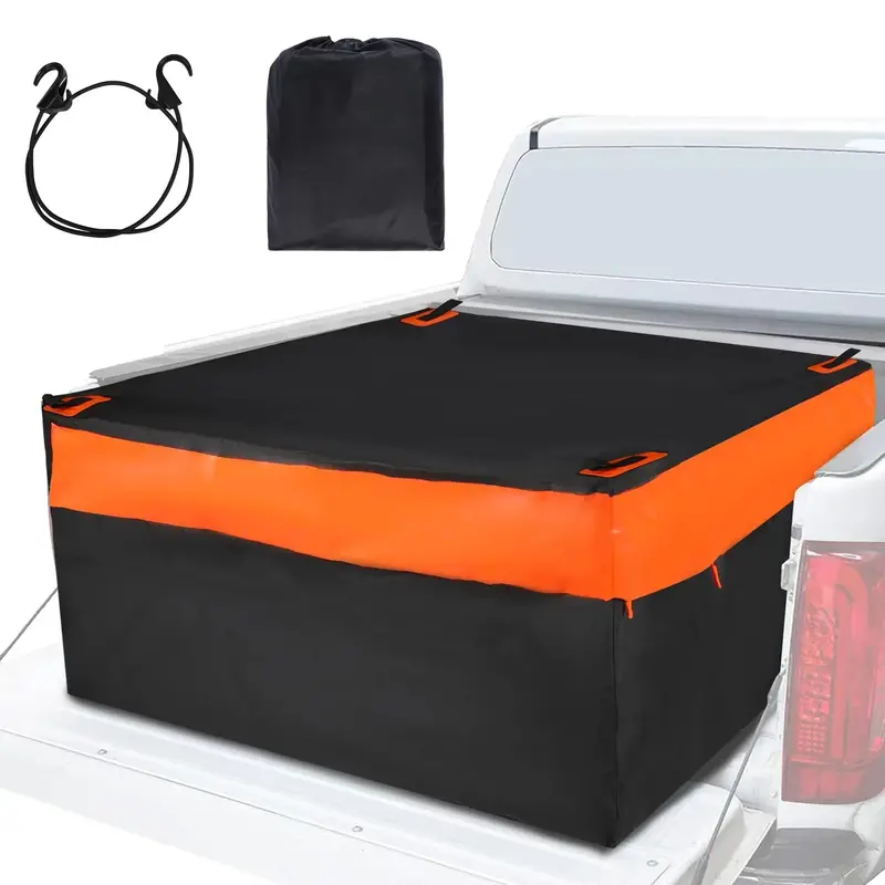 Heavy-Duty Waterproof Truck Bed Cargo Bag – 26 Cu Ft Universal Fit For Pickup Trucks & Suvs With Bungee Cords 1