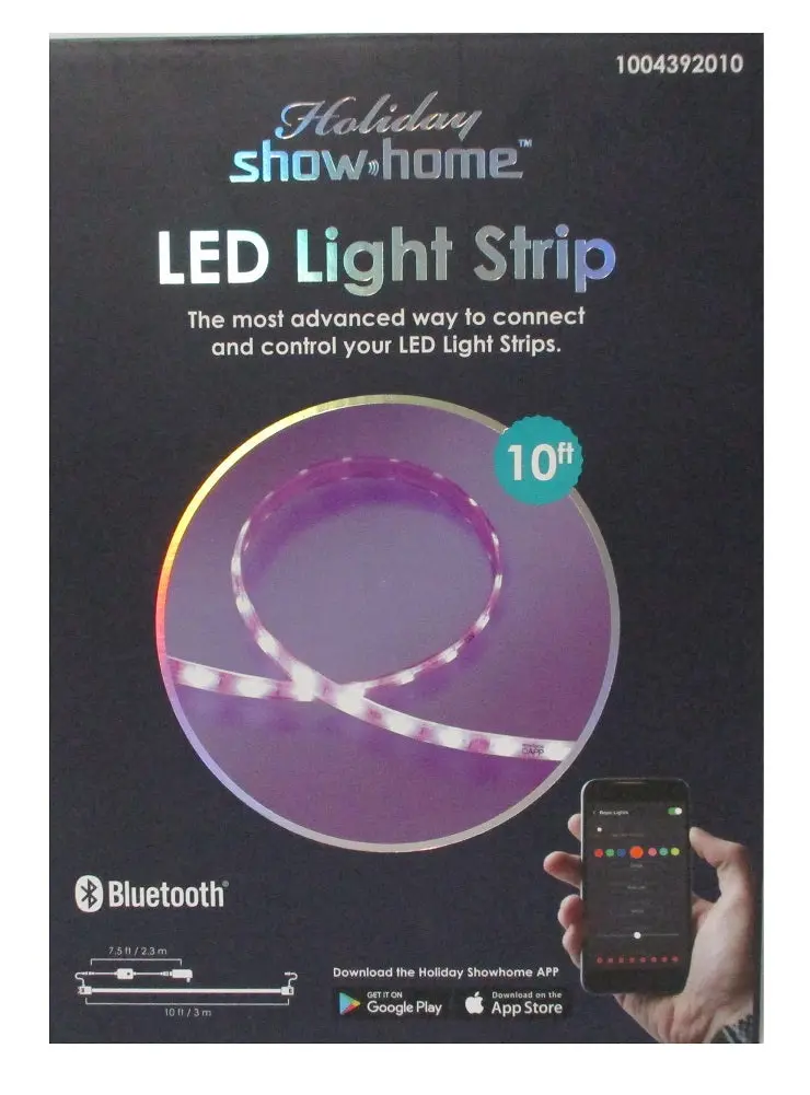 Holiday Show Home Smart Led Strip Lights – 10-Foot Color-Changing Bluetooth Light Rope 1