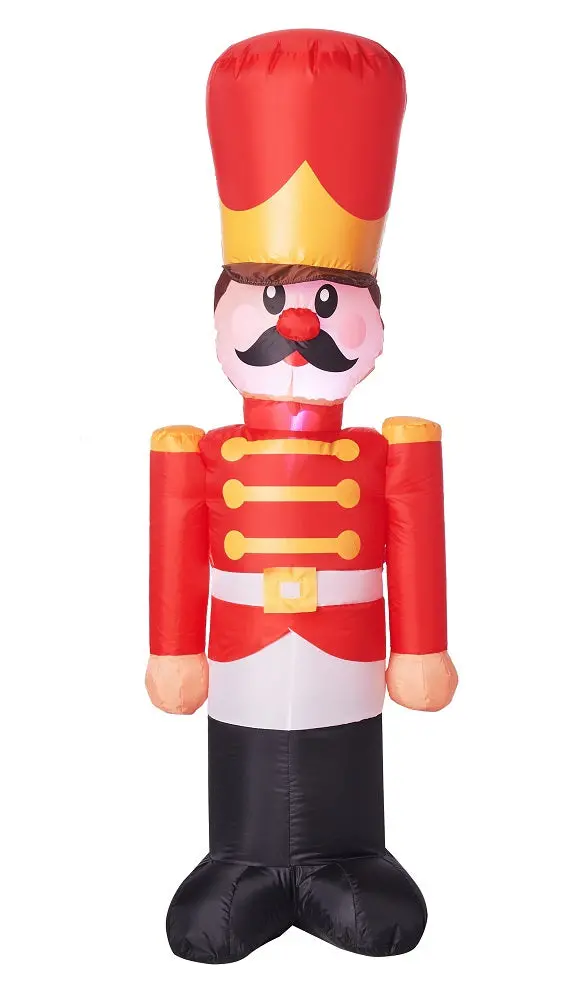 Holiday Time 4-Foot Airblown Inflatable Toy Soldier – Festive Outdoor Decoration 1